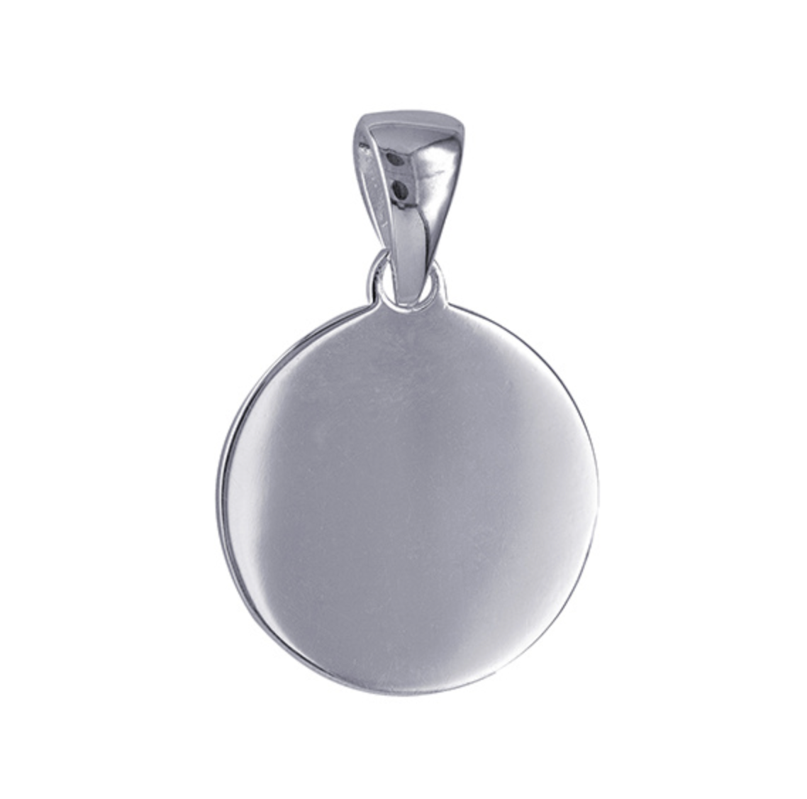 Alex Sterling Silver Engraving Shape Pendant - Caesar Loves Ava