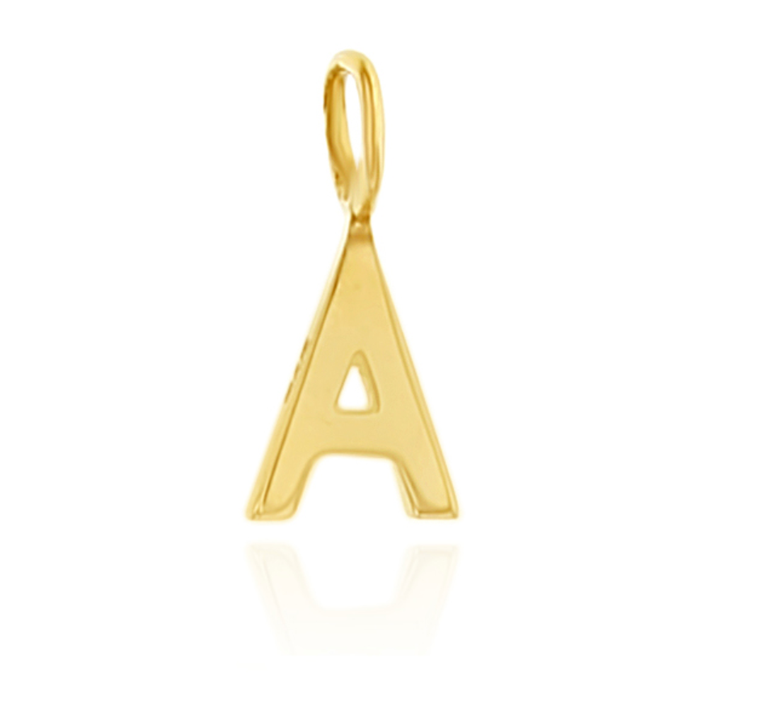 Solid Gold Mini Initial Charms