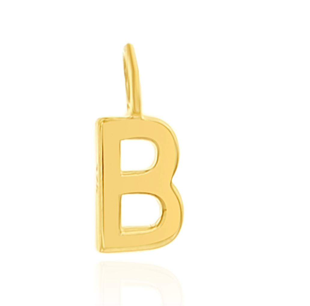 Solid Gold Mini Initial Charms
