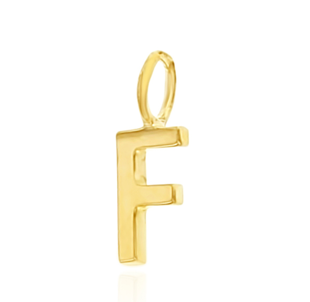 Solid Gold Mini Initial Charms