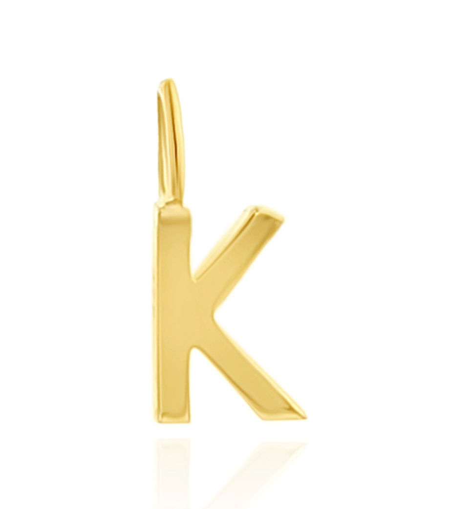 Solid Gold Mini Initial Charms