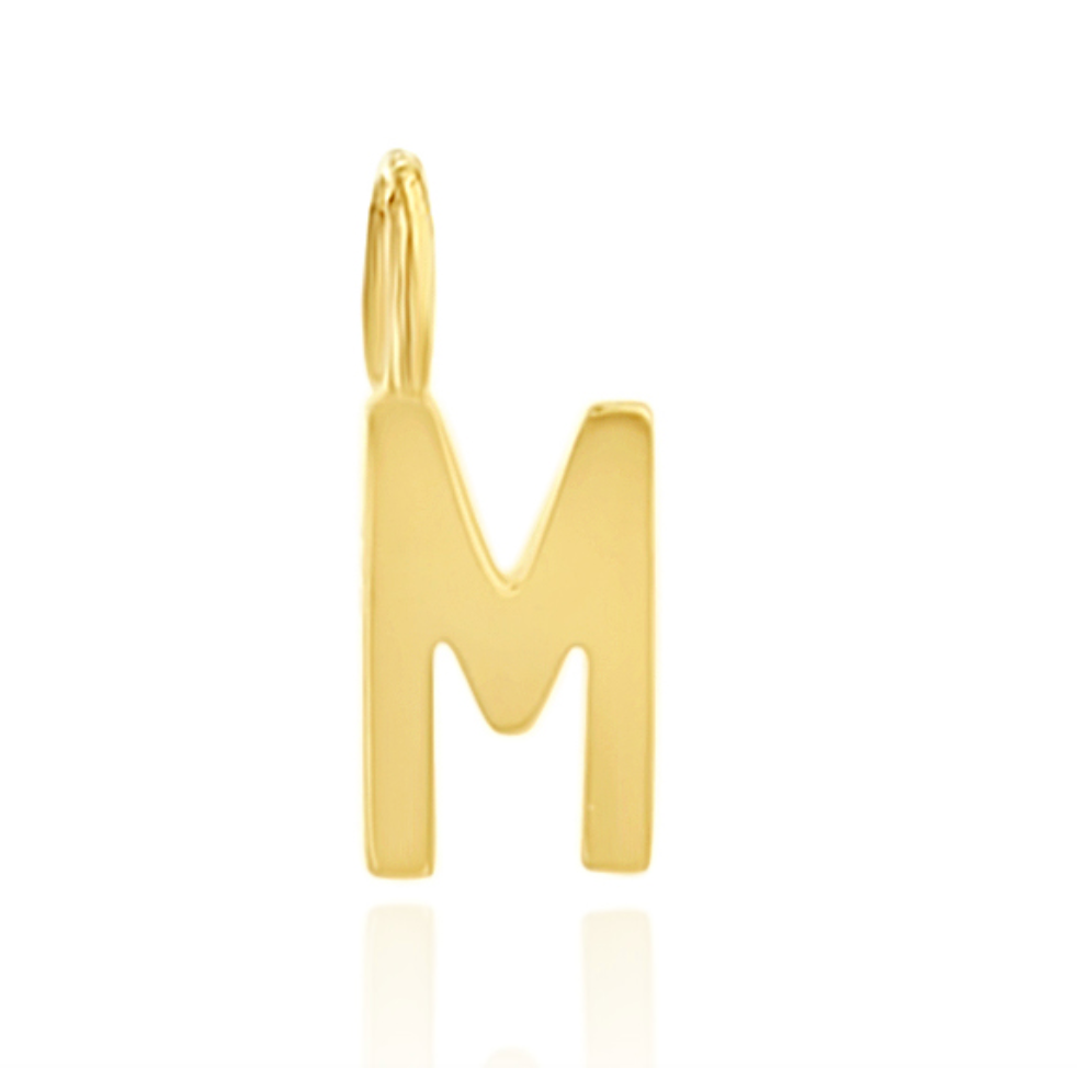 Solid Gold Mini Initial Charms