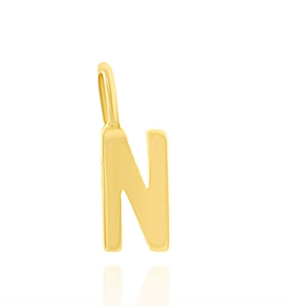 Solid Gold Mini Initial Charms