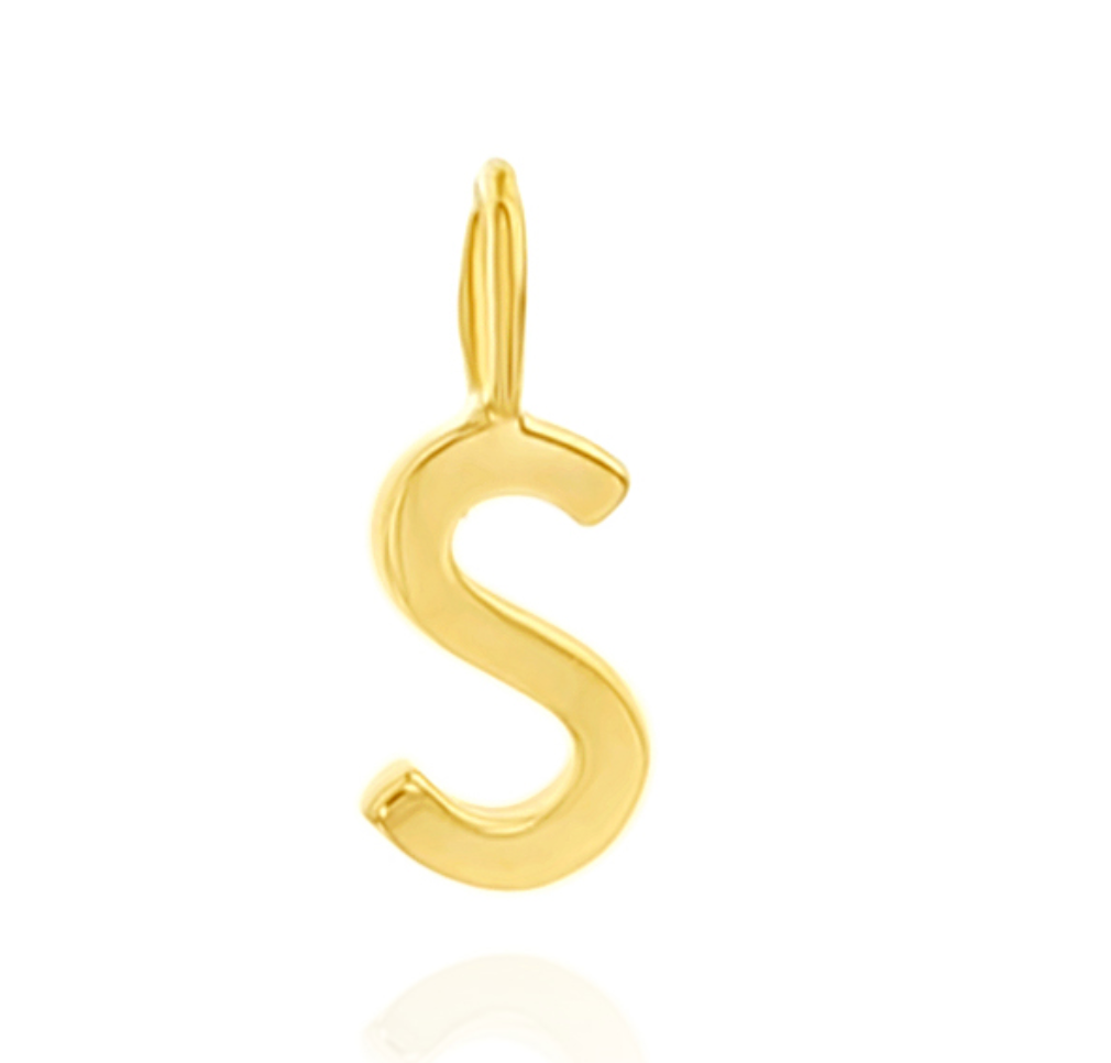 Solid Gold Mini Initial Charms