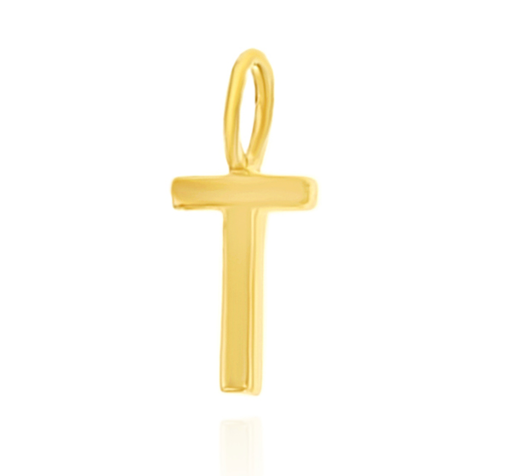 Solid Gold Mini Initial Charms