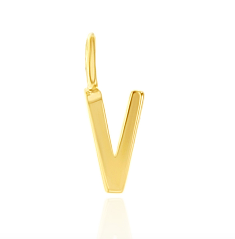 Solid Gold Mini Initial Charms