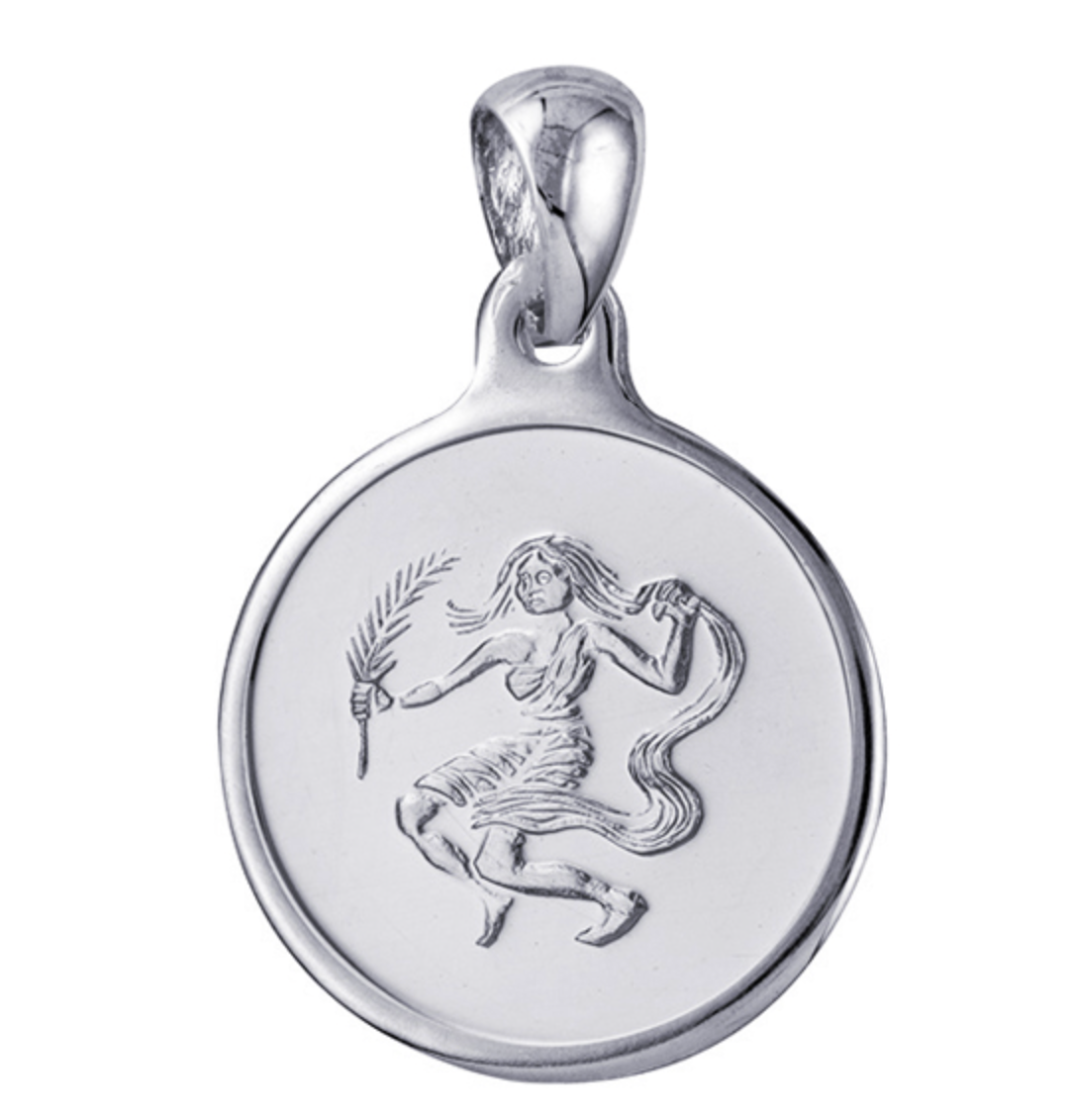 Round Cut Out Zodiac Pendants - Sterling Silver - Caesar Loves Ava