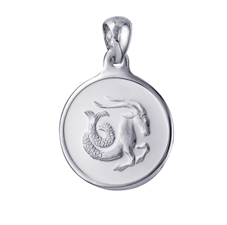 Round Cut Out Zodiac Pendants - Sterling Silver - Caesar Loves Ava