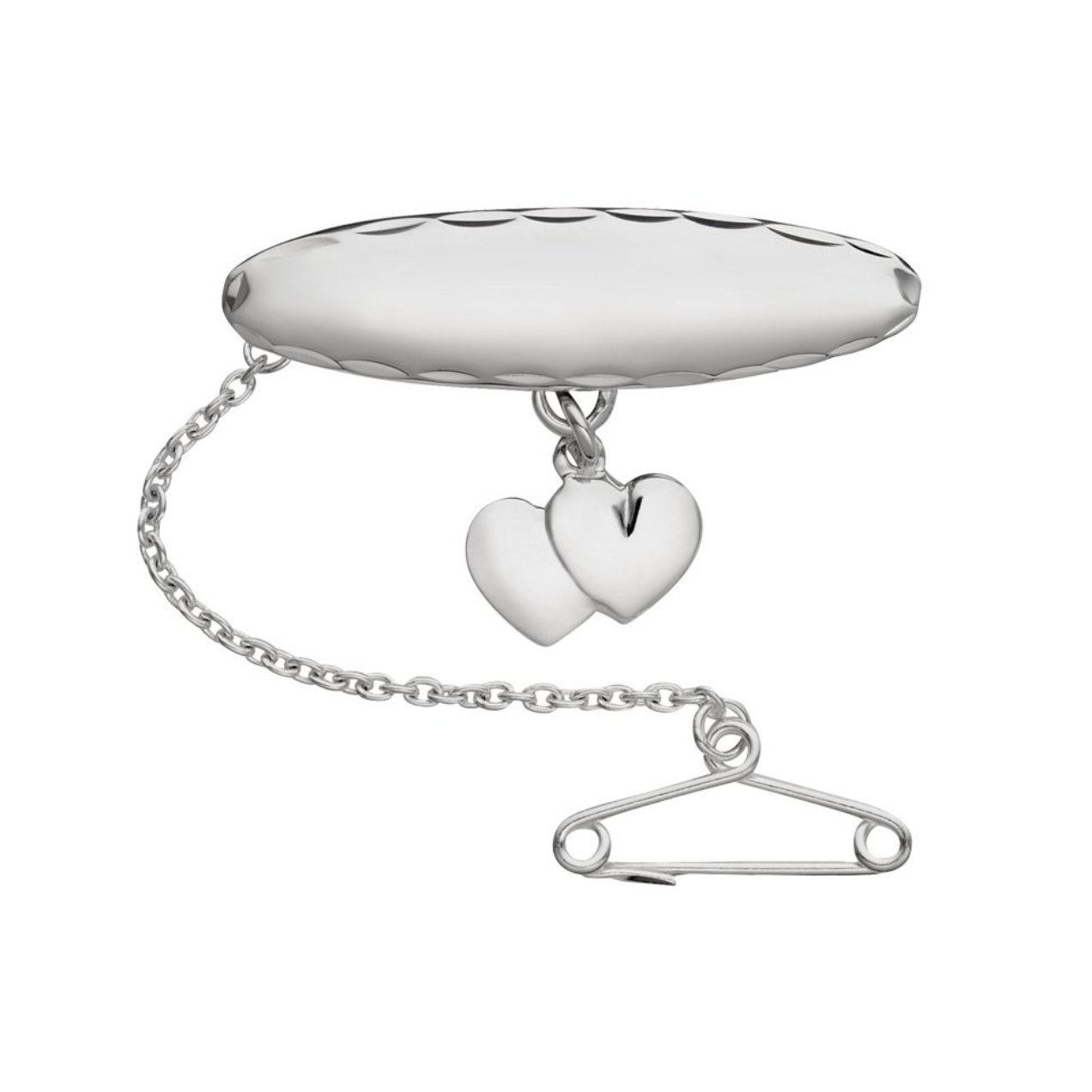 Willow Sterling Silver Children's Brooch with Hearts - Caesar Loves Ava