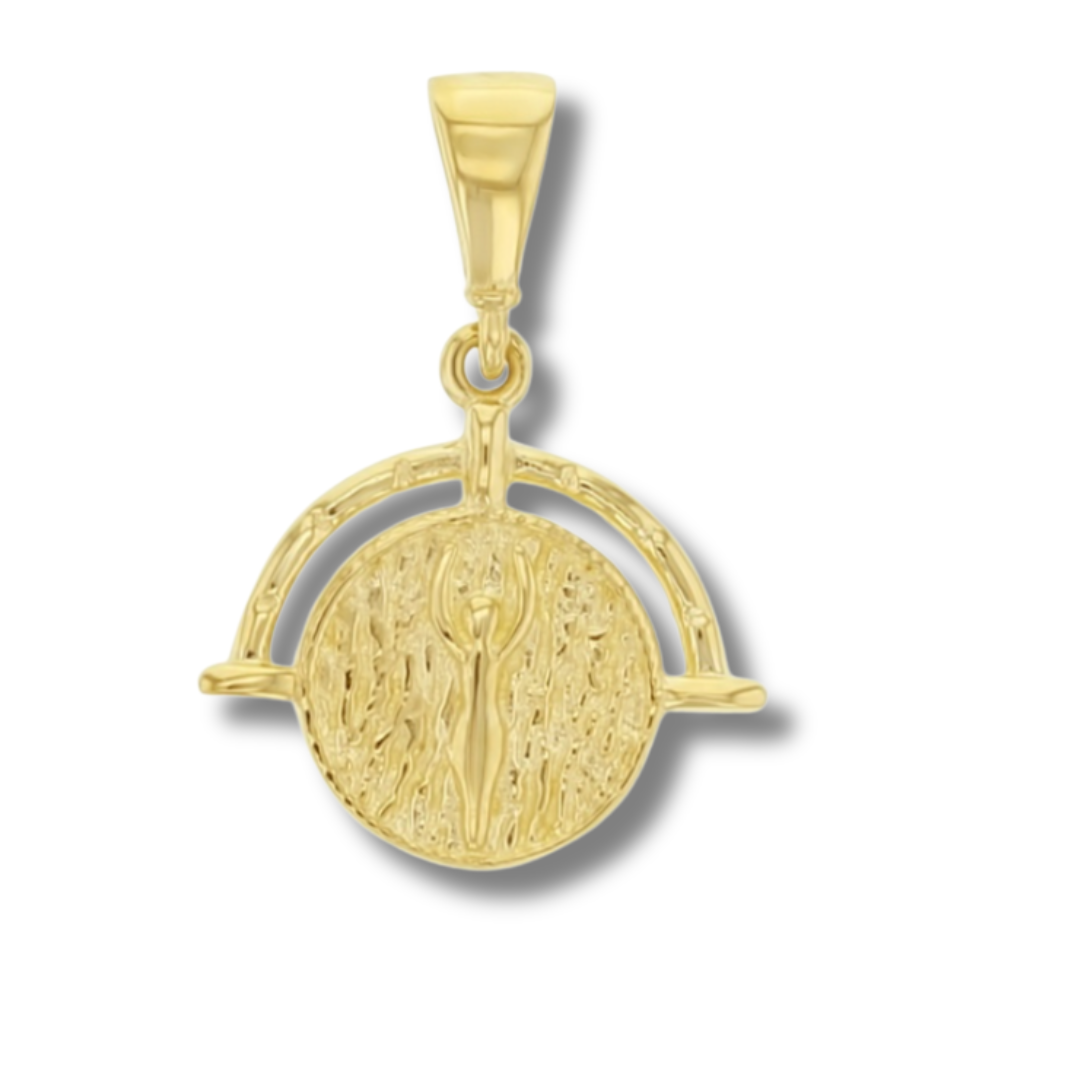 Hera Solid Gold Goddess Spinning Charm