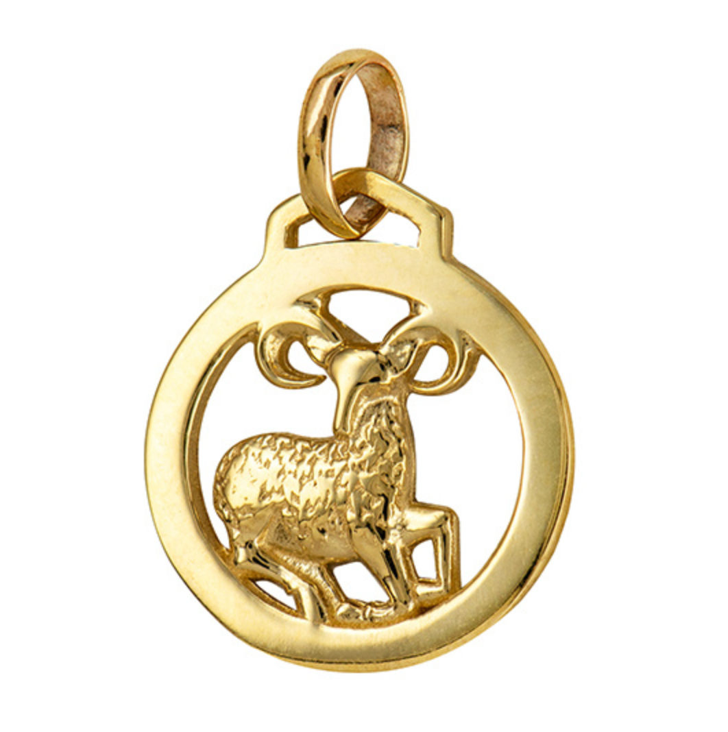 Round Cut Out Zodiac Pendants - Sterling Silver and Solid Gold - Caesar Loves Ava