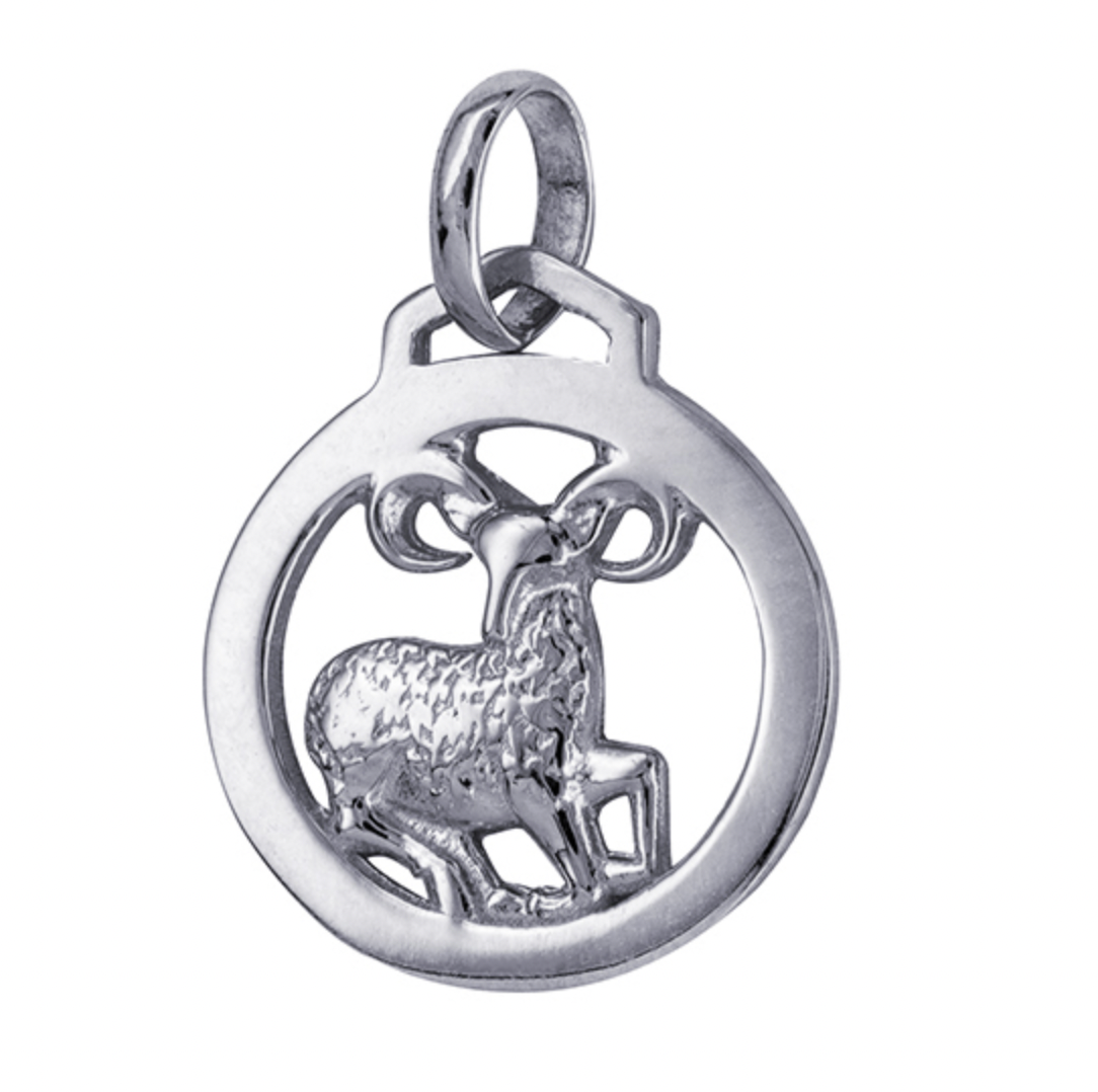 Round Cut Out Zodiac Pendants - Sterling Silver and Solid Gold - Caesar Loves Ava