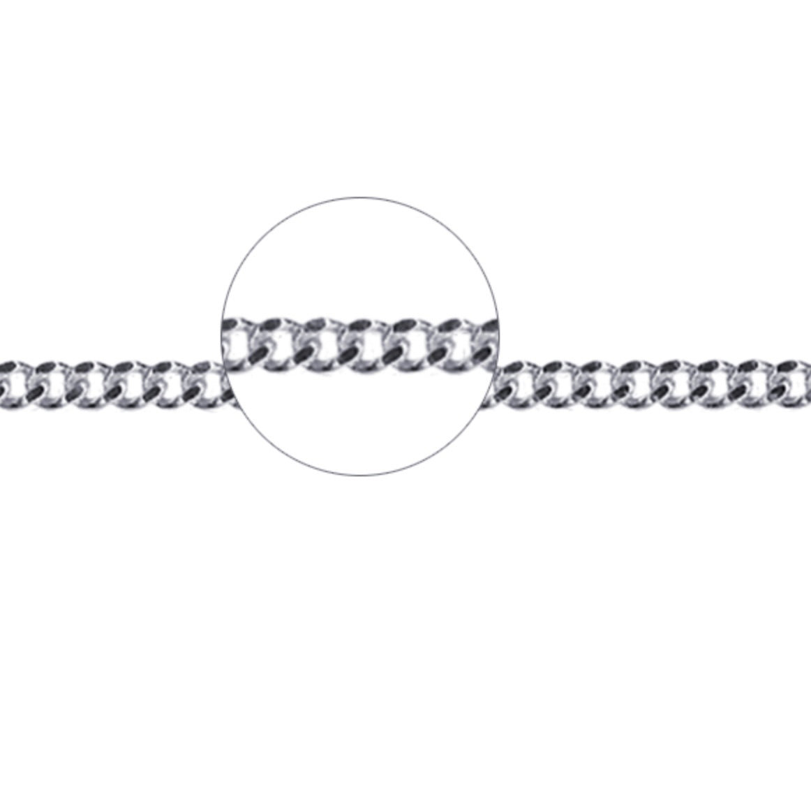 Diamond Cut Oval Belcher Chain - 40cm - Caesar Loves Ava