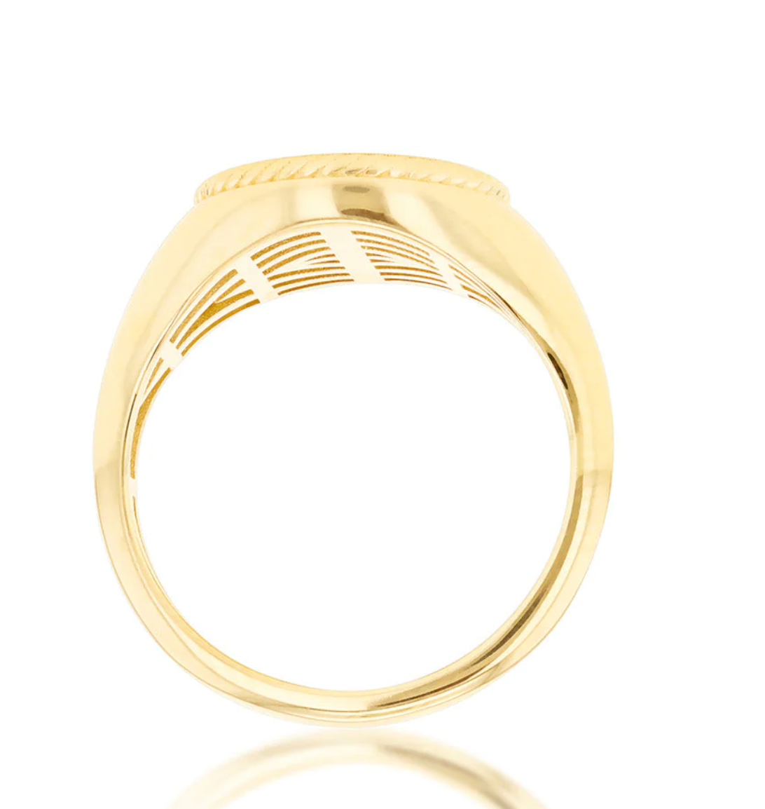 Essie Solid Gold Signet Ring - Caesar Loves Ava