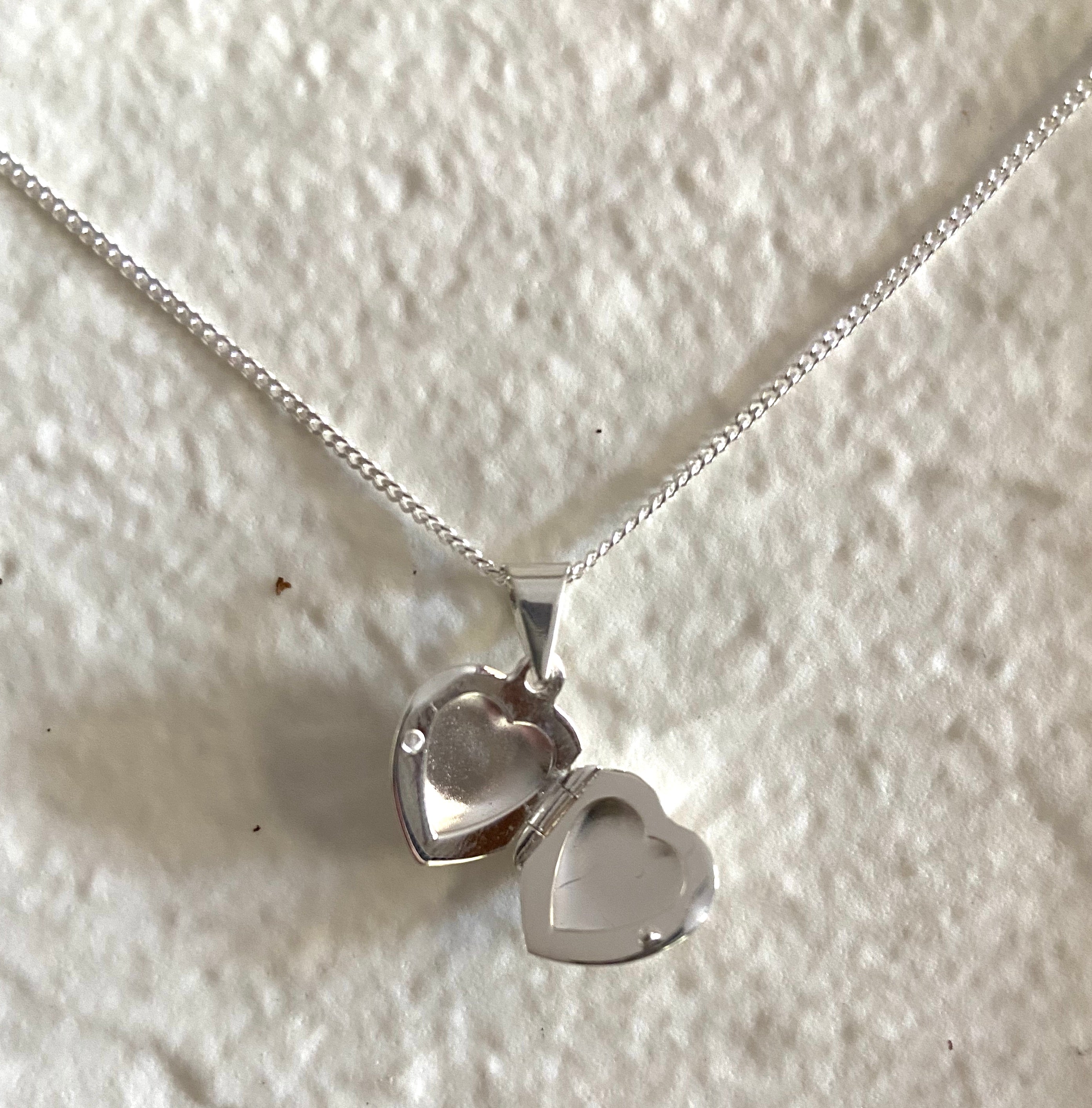Harlow Sterling Silver Puff Heart Locket - Caesar Loves Ava