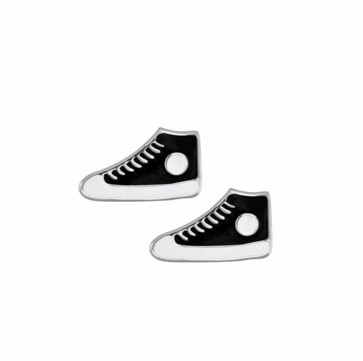 Connie Sterling Silver and Enamel "Converse" Studs - Caesar Loves Ava