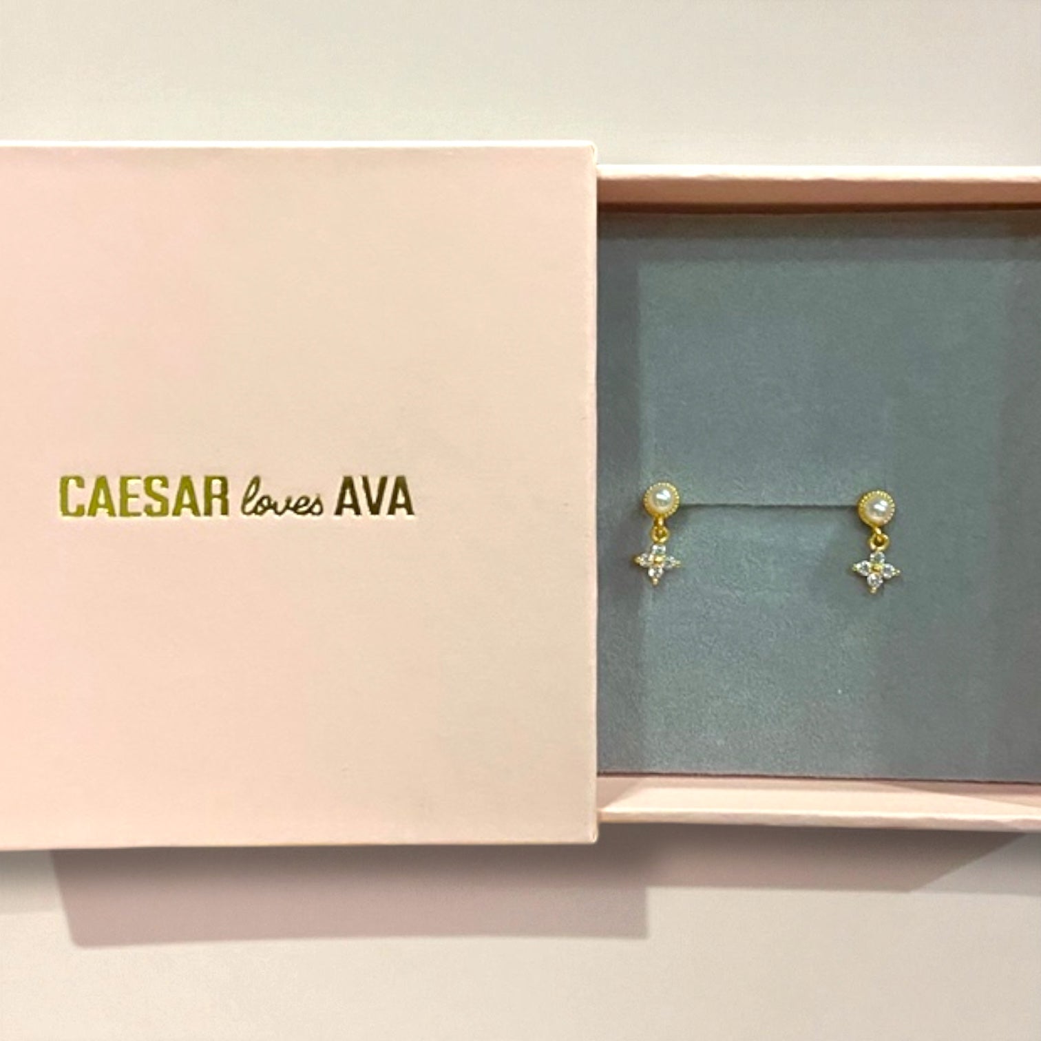 Beck Dazzling Pearl Drop Earrings