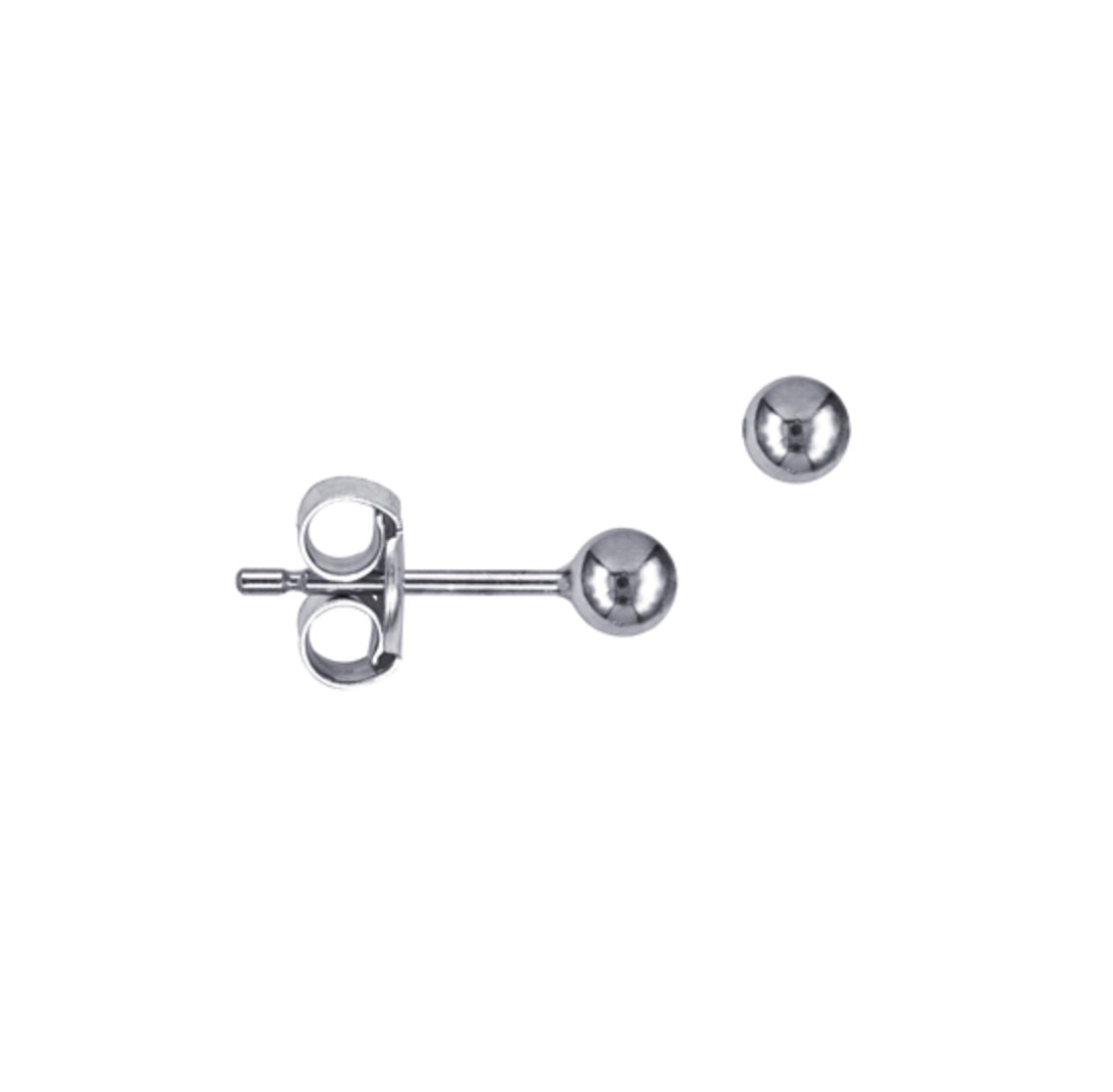 3mm Ball Studs - Solid Gold and Sterling Silver - Caesar Loves Ava
