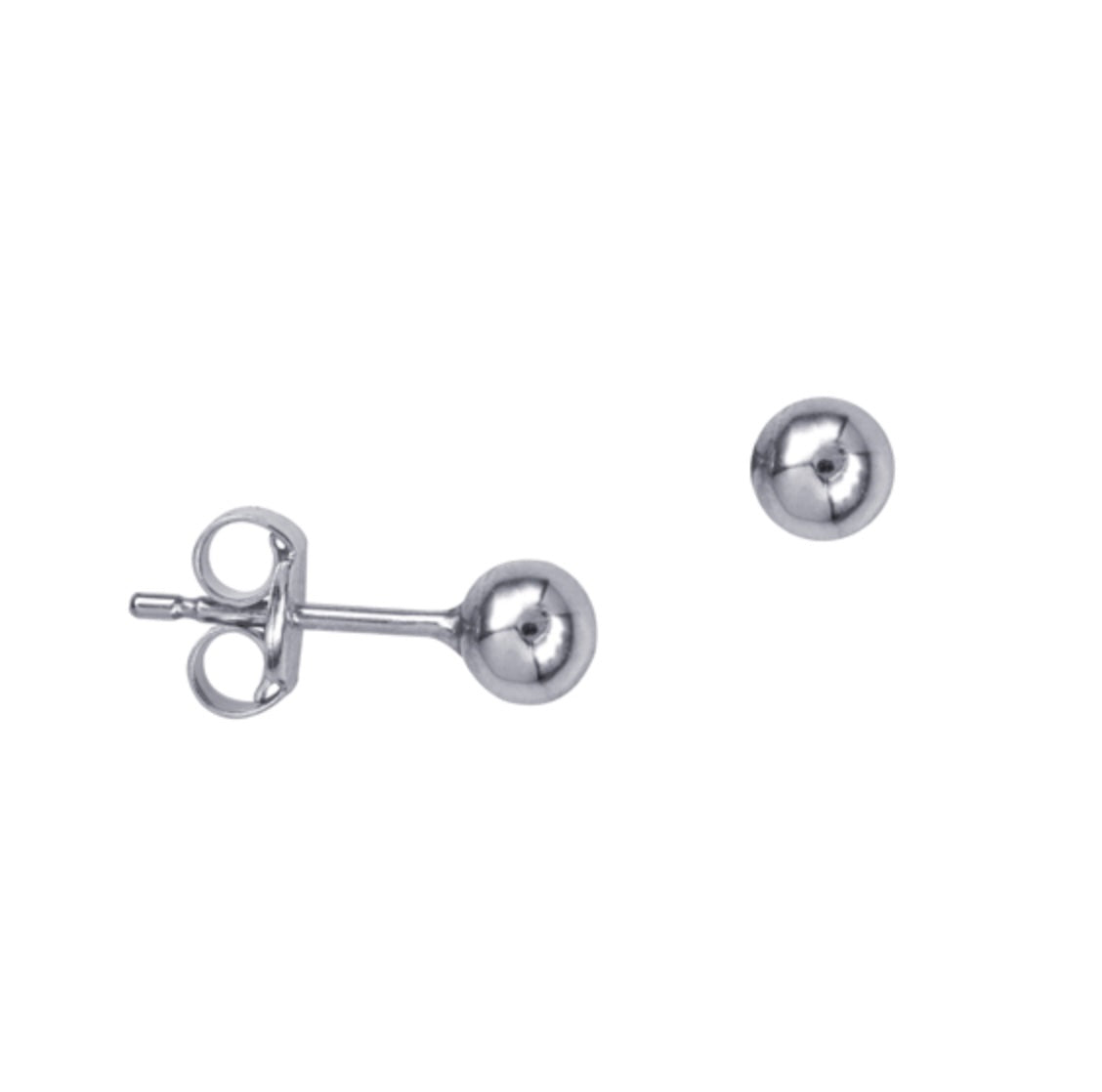4mm Ball Studs - Solid Gold and Sterling Silver - Caesar Loves Ava