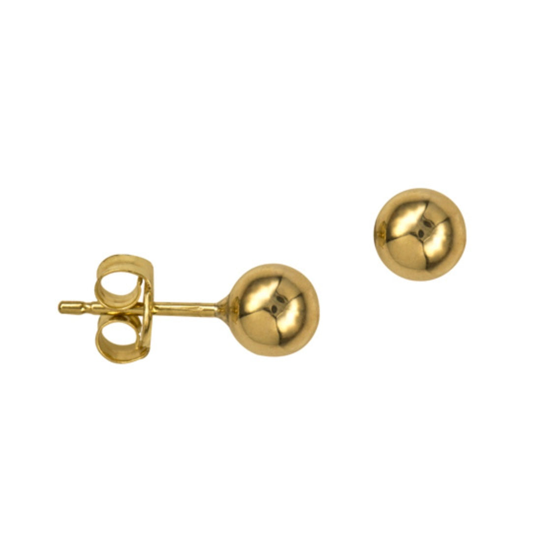 5mm Ball Studs - Solid Gold and Sterling Silver - Caesar Loves Ava