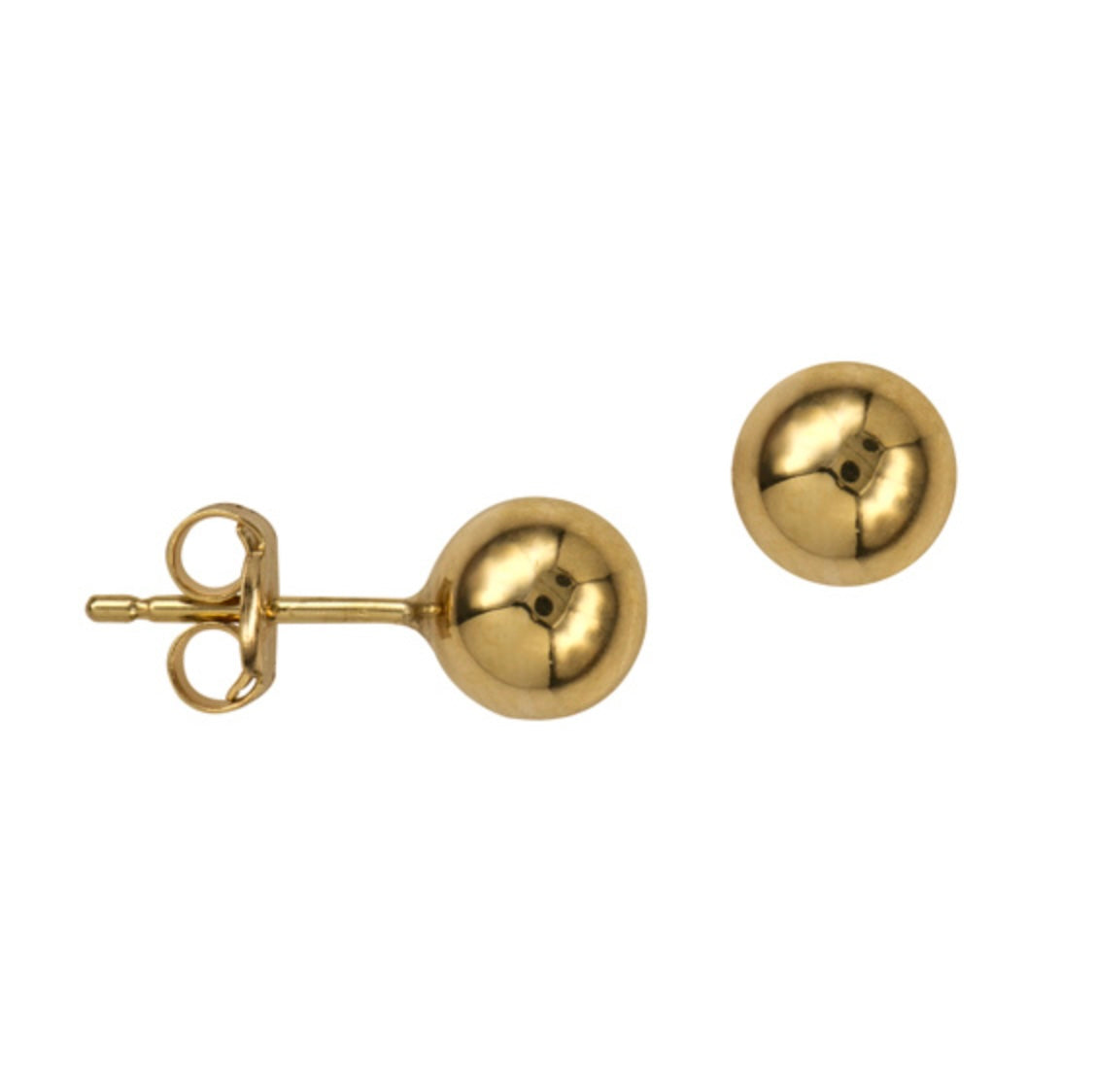 6mm Ball Studs - Solid Gold and Sterling Silver - Caesar Loves Ava
