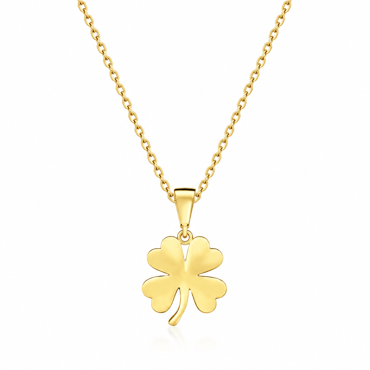 Waverly Yellow Gold Lucky Clover Necklace