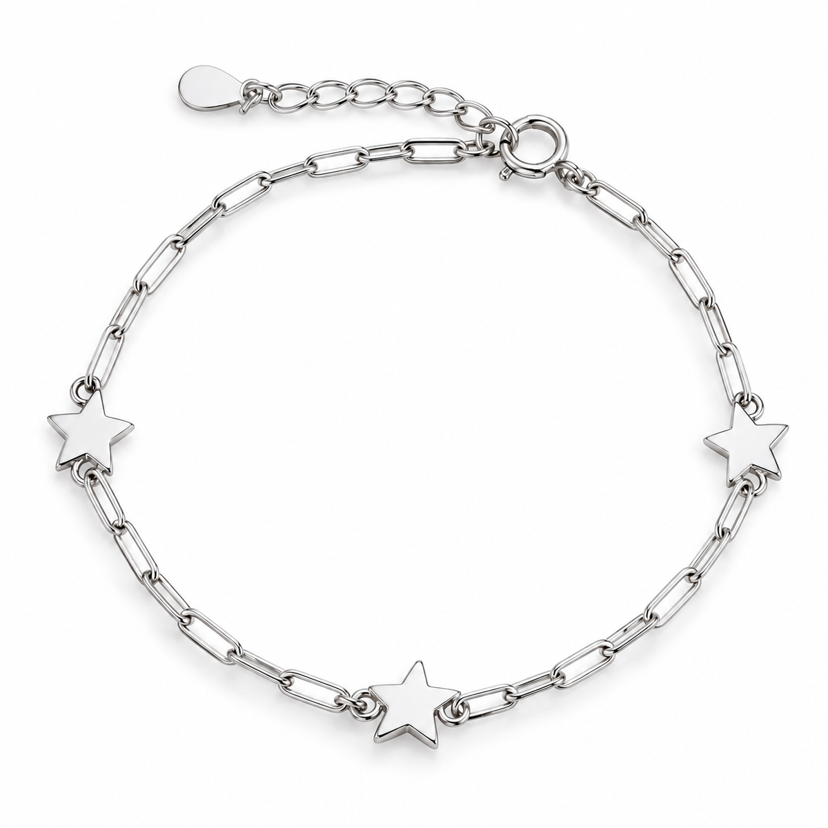 Alena Sterling Silver Star Bracelet