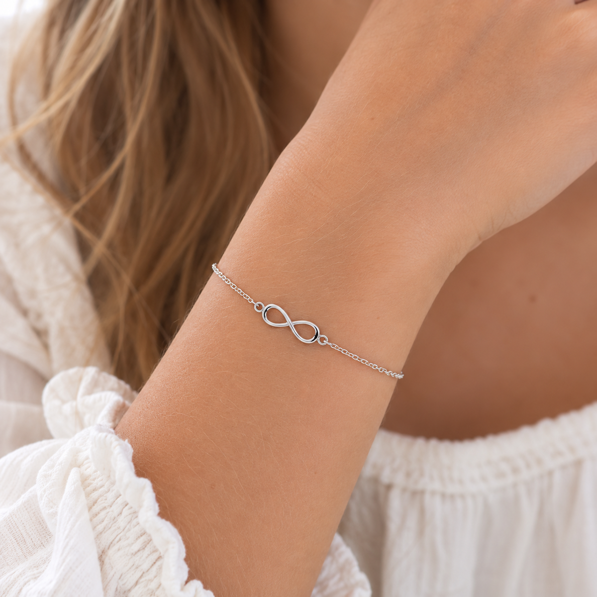 Aditia Sterling Silver Infinity Bracelet