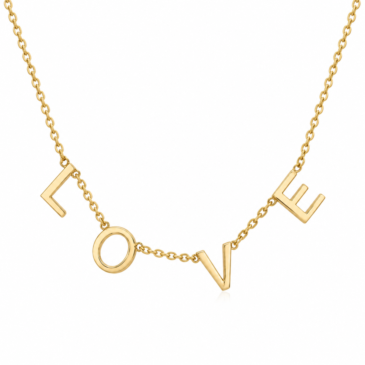 Tully Solid Gold LOVE Necklace