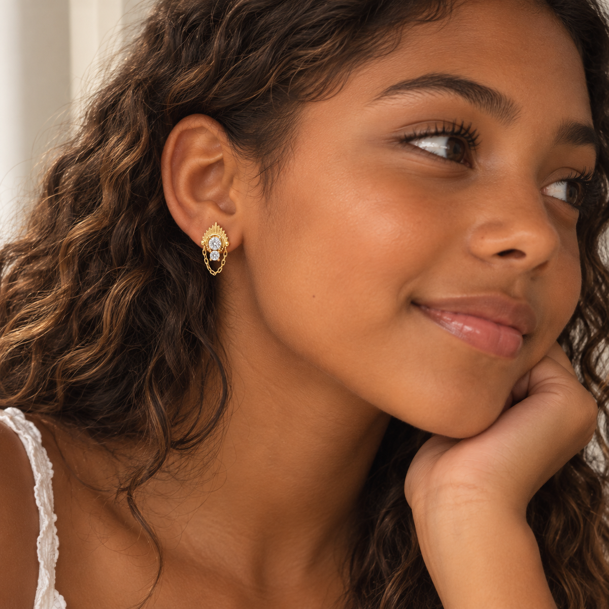 Ditya Starburst Sterling ilver Earrings