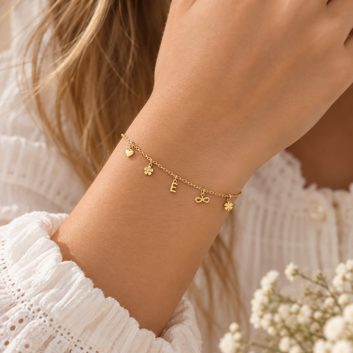 Solid Gold Mini Initial Charms