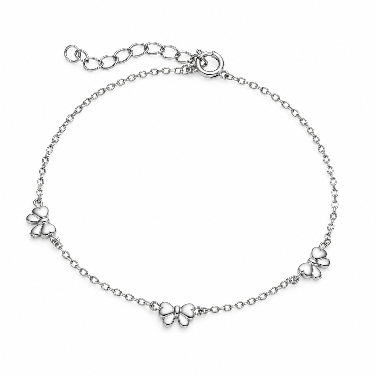 Mimi Sterling Silver Bow Bracelet - Caesar Loves Ava