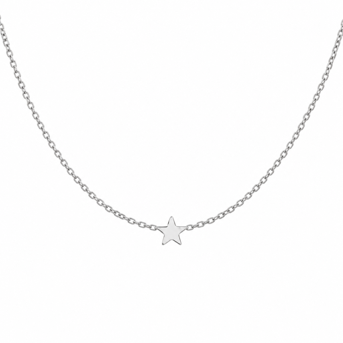 Astra Petite Sterling Silver Star Choker Necklace