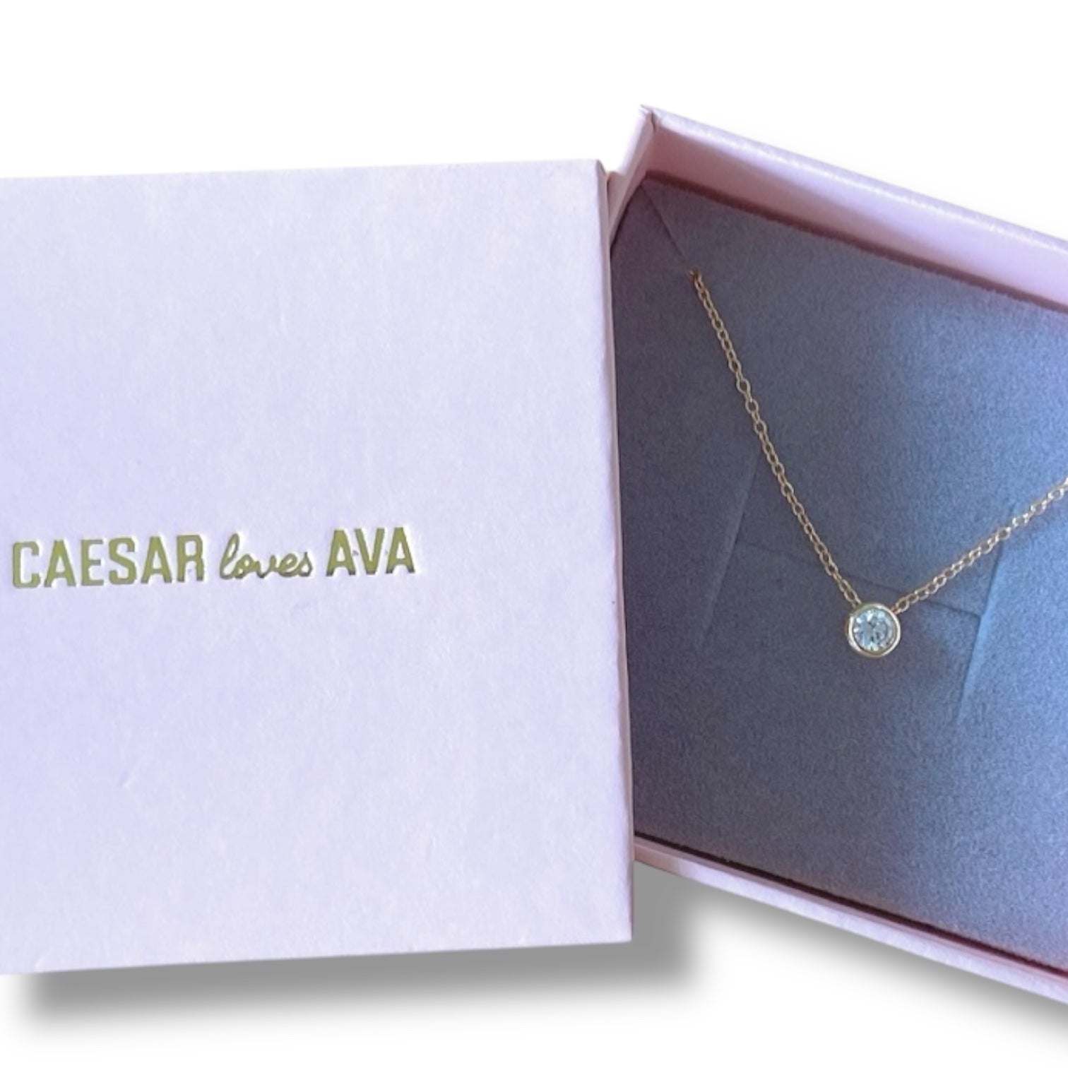 Kiki Dazzling Bezel Set Pendant Necklace - Caesar Loves Ava