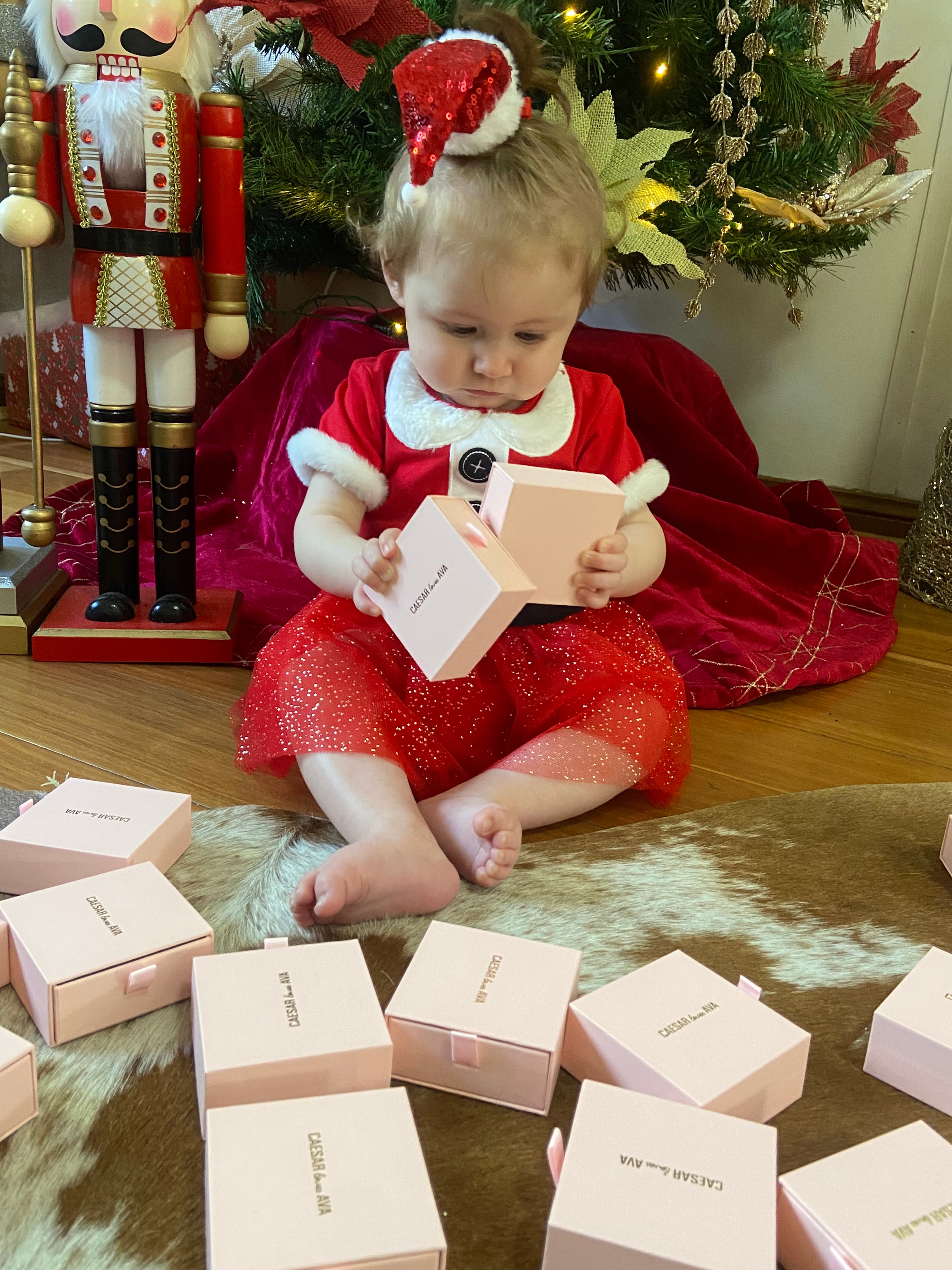 Jolly Santa Enamel Stud Earrings