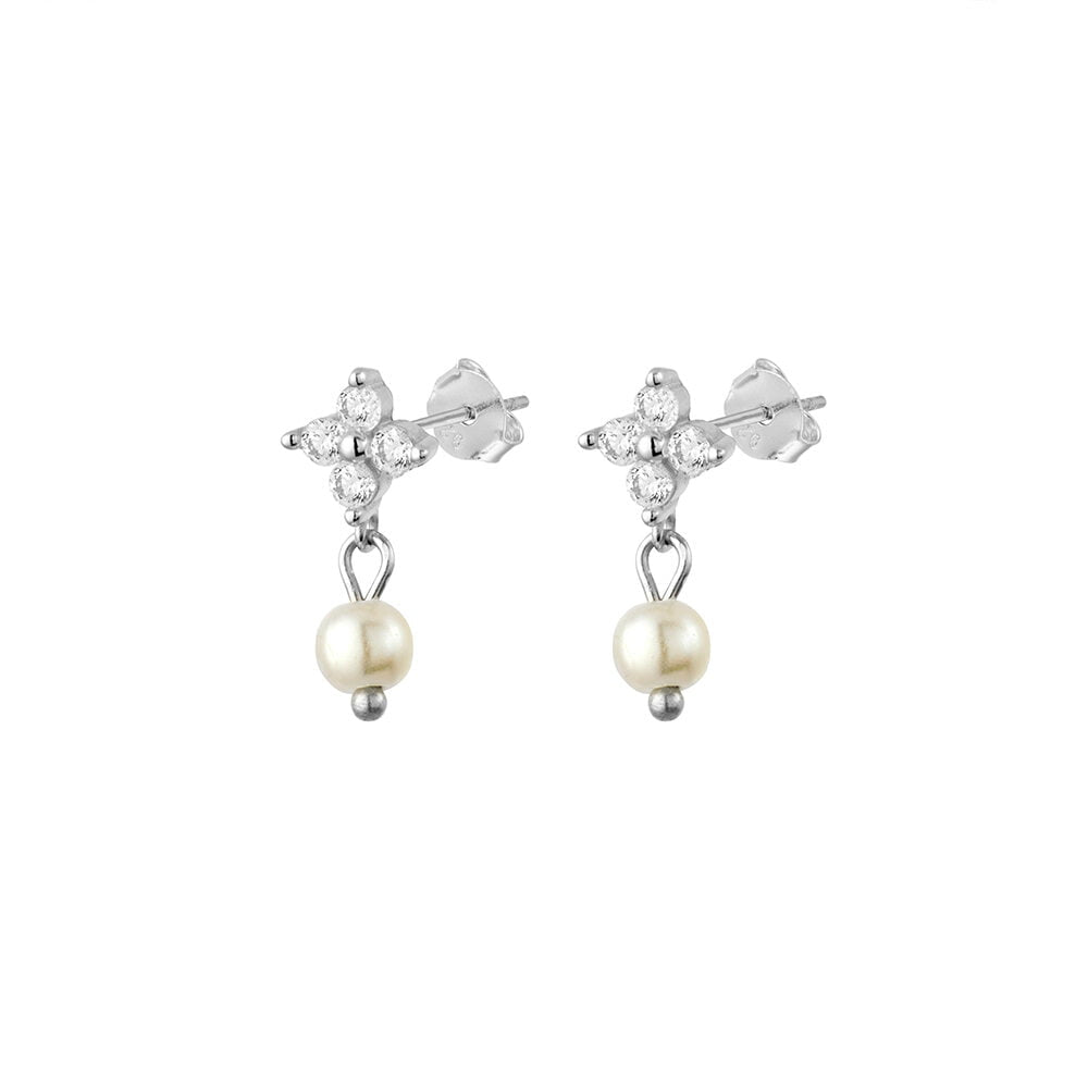 Beck Dazzling Pearl Drop Earrings