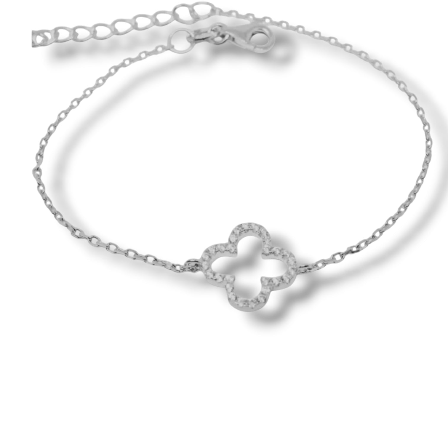 Lolita Sterling Silver Dazzling Clover Bracelet