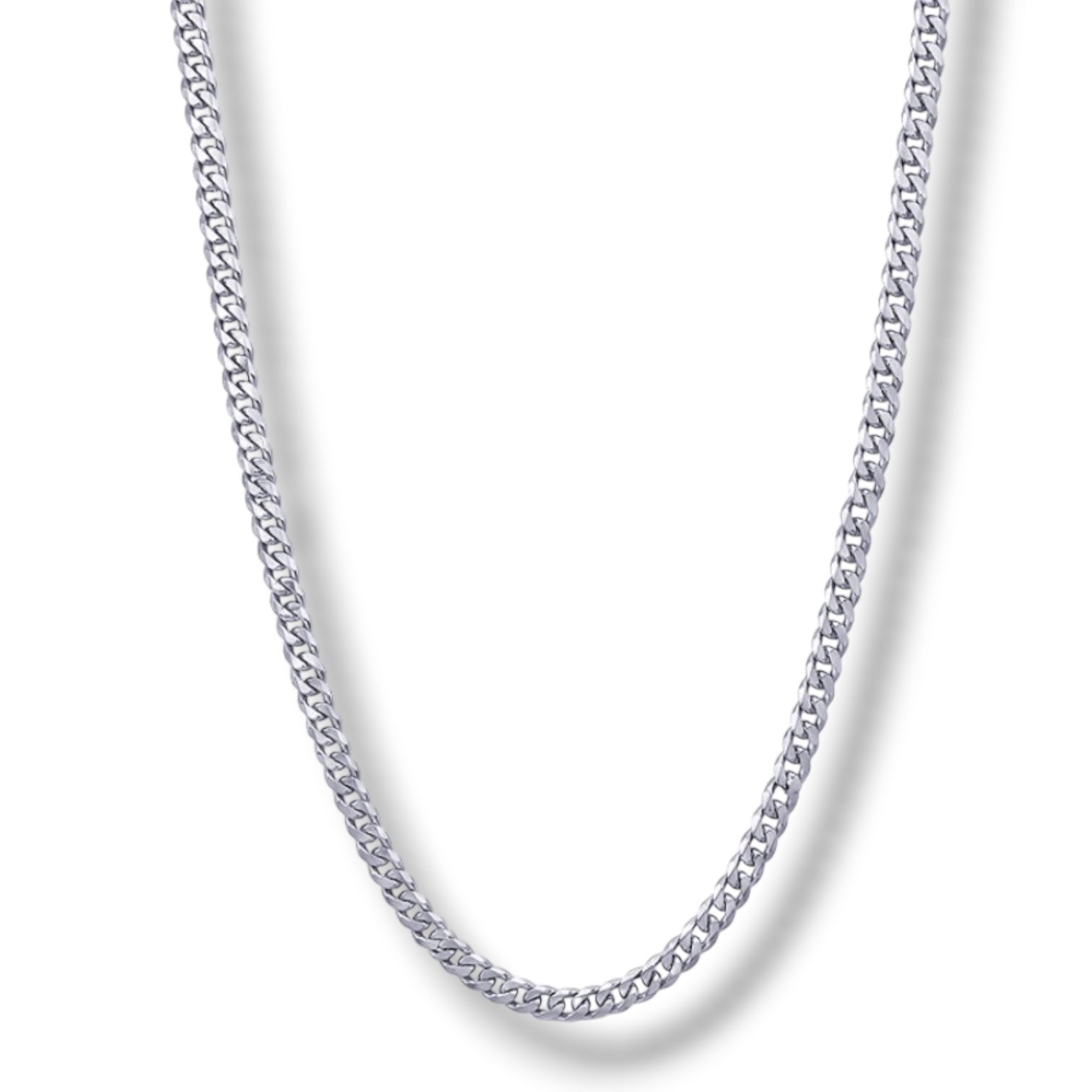 Diamond Cut Oval Belcher Chain - 40cm
