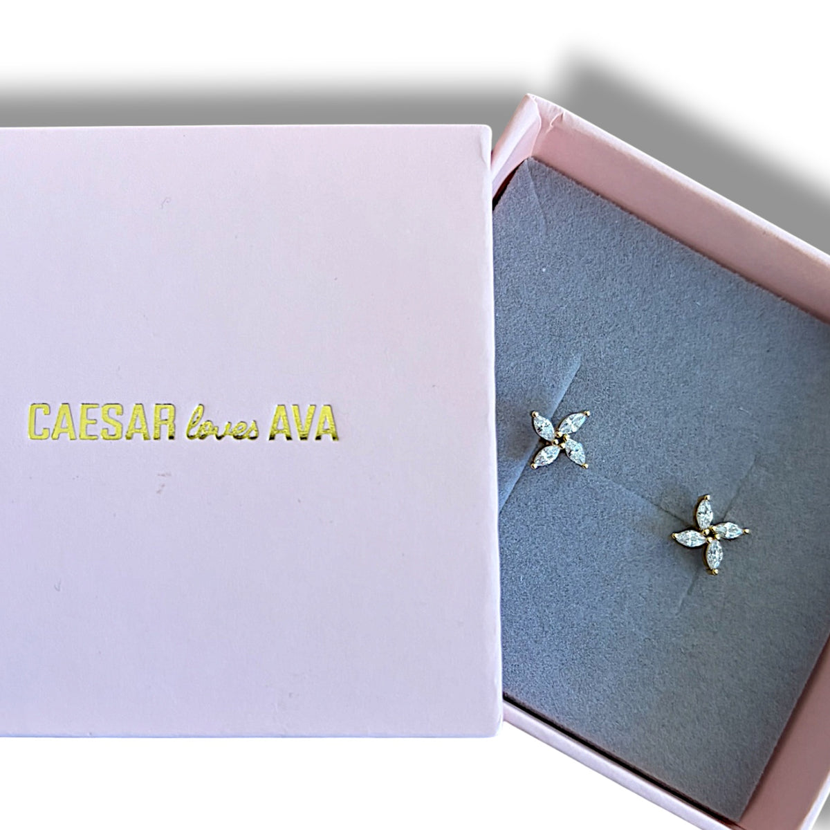 Katya Sterling Silver Dazzling Floral Studs