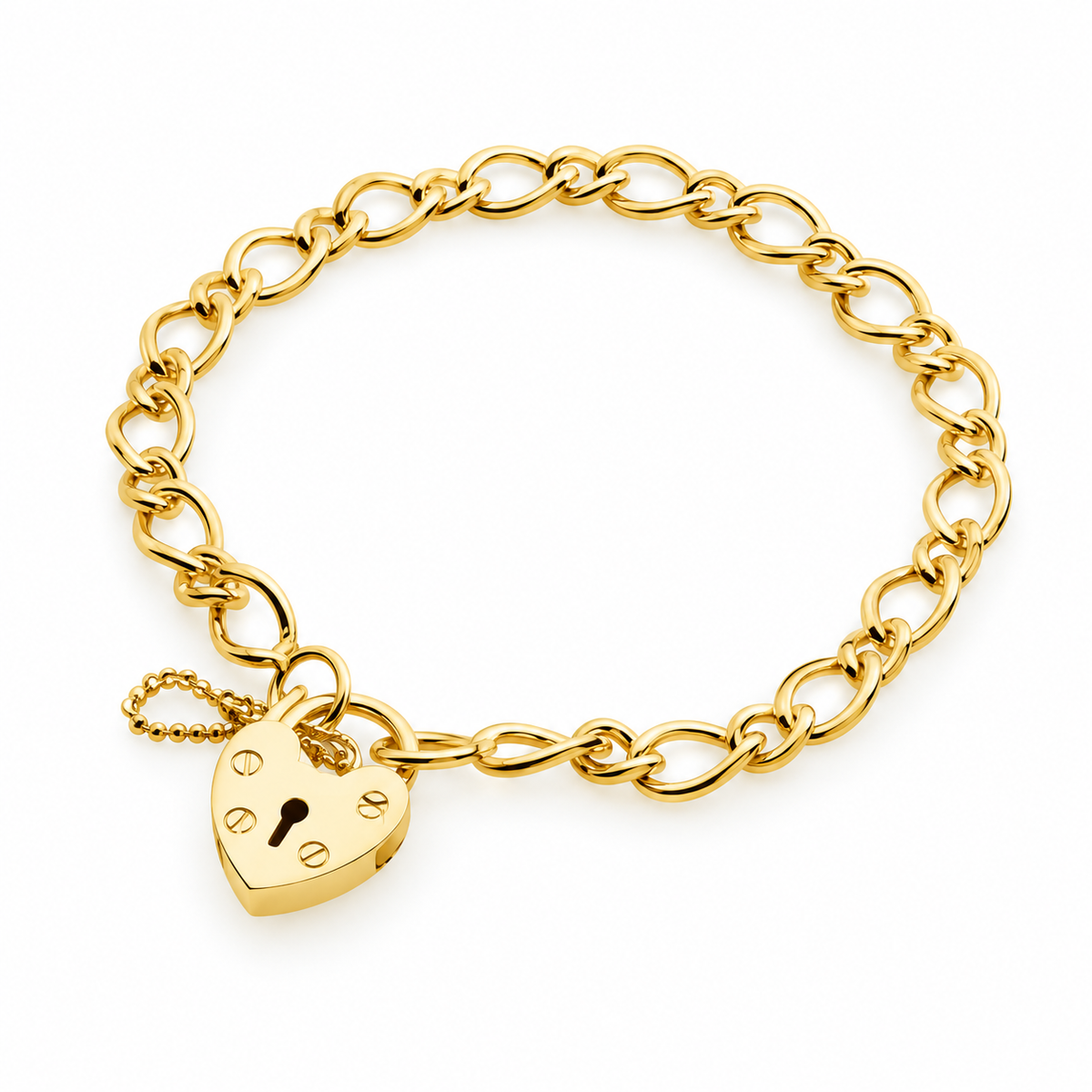 Elsie Sterling Silver Baby Padlock Bracelet