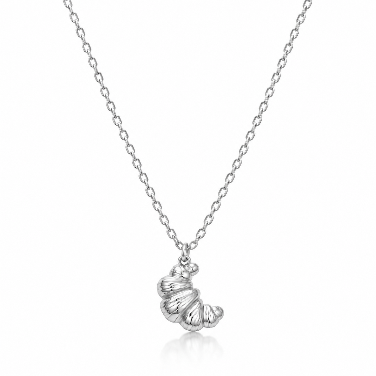 Sabine Petite Sterling Silver Croissant Necklace