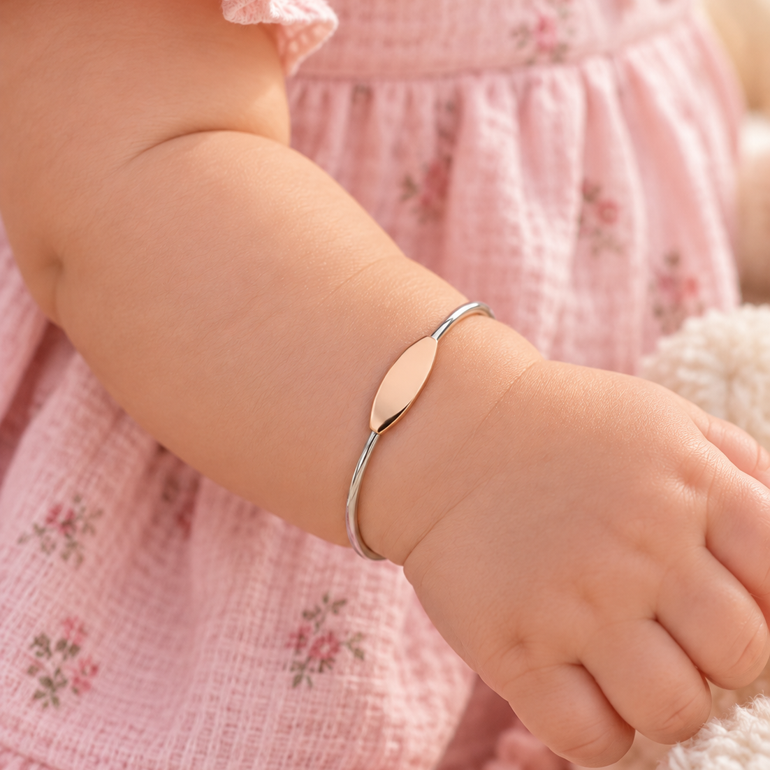 Kinsley Sterling Silver ID Cuff Bracelet