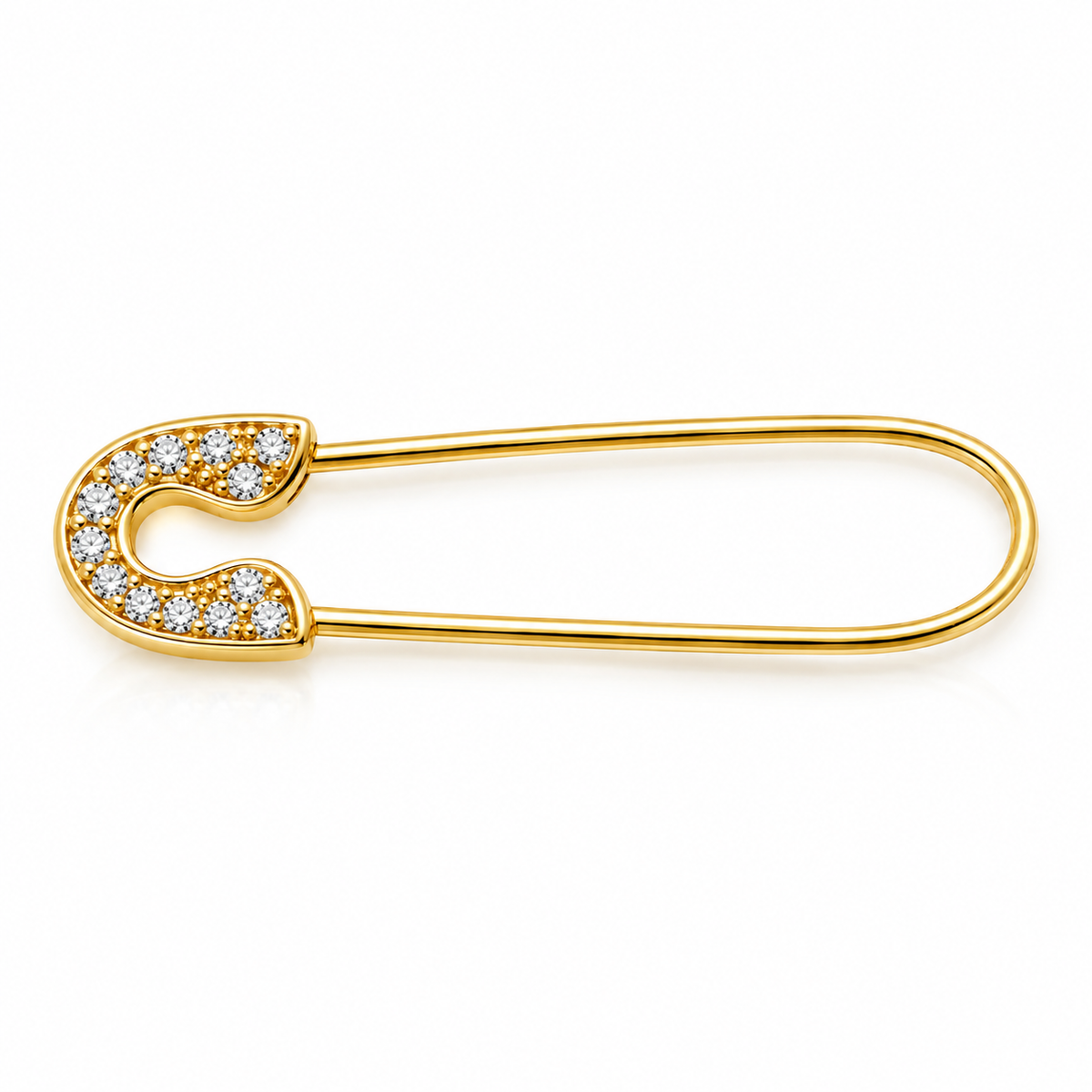 Kaira Solid Gold Keepsake Baby Pin with Cubic Zirconia