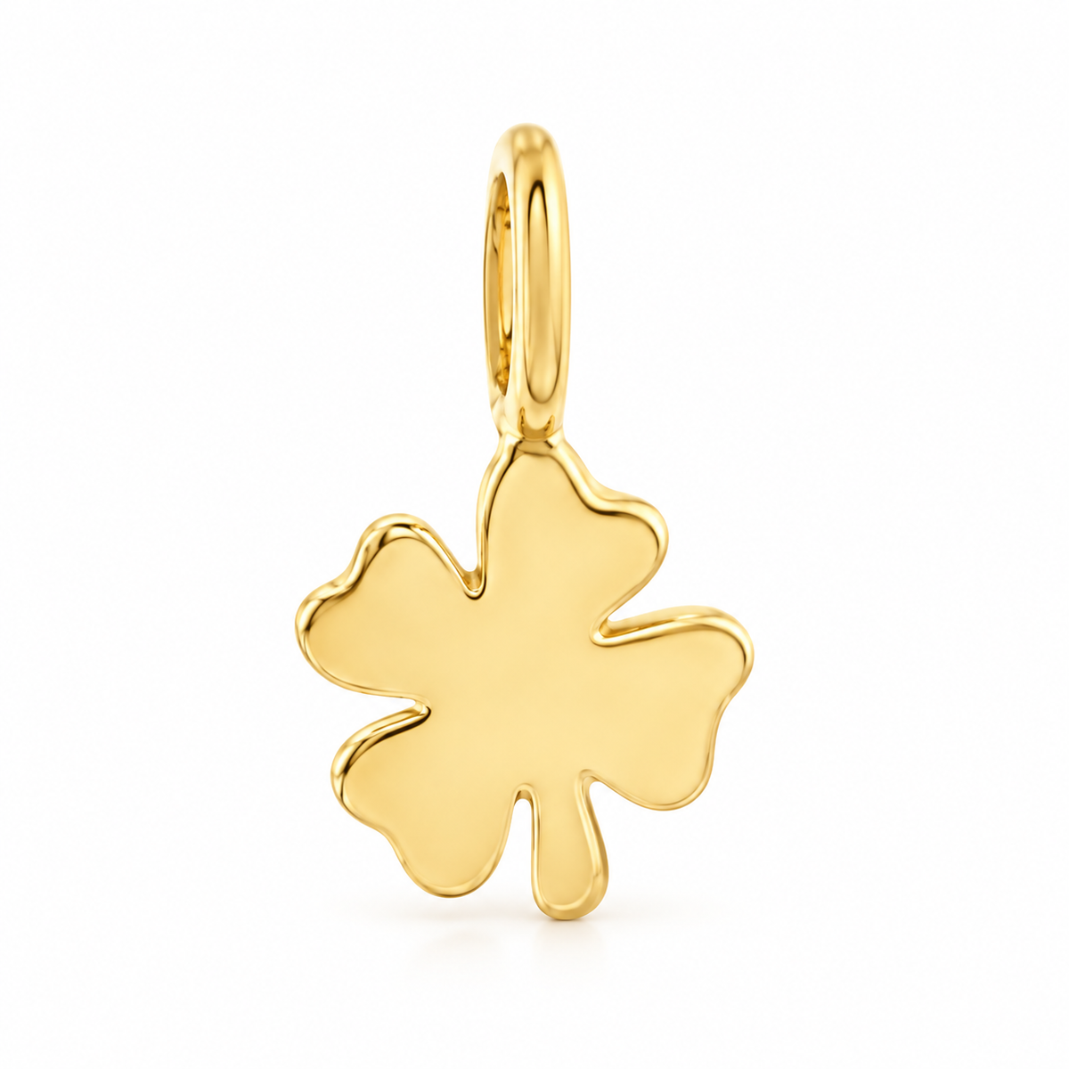 Maeva Solid Gold Mini Clover Charm