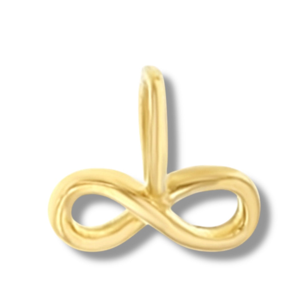 Andra Solid Gold Mini Infinity Charm