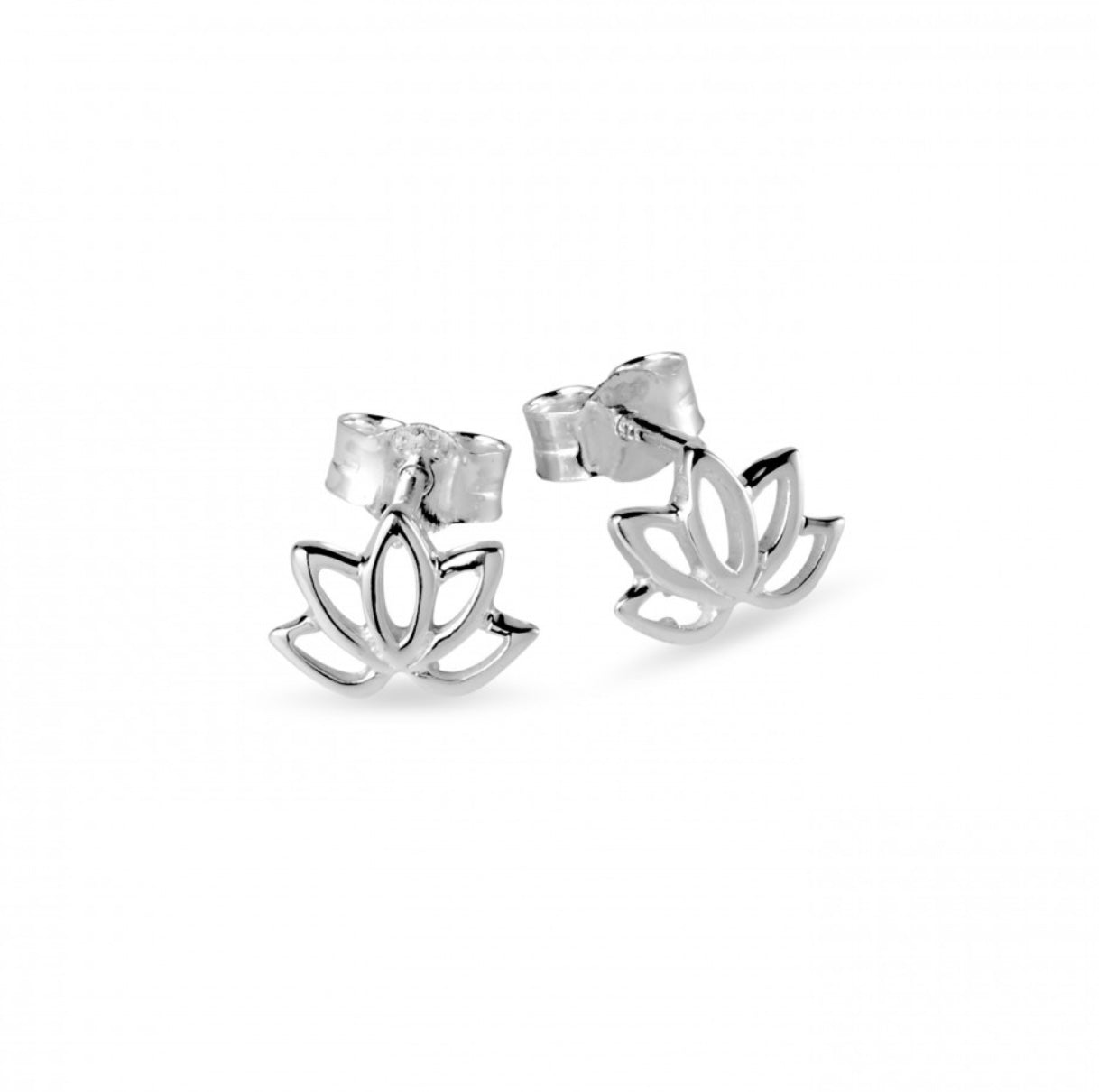 Lennie Sterling Silver Lotus Studs - Caesar Loves Ava
