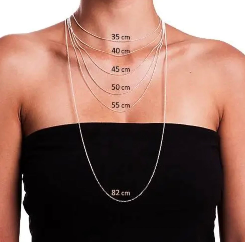 Brooke Sterling Silver Chain with Beaded Detail - 45cm - Caesar Loves Ava