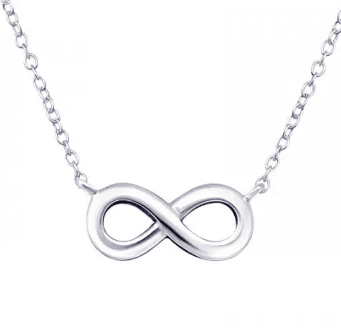 Elspeth Sterling Silver Infinity Necklace - Caesar Loves Ava
