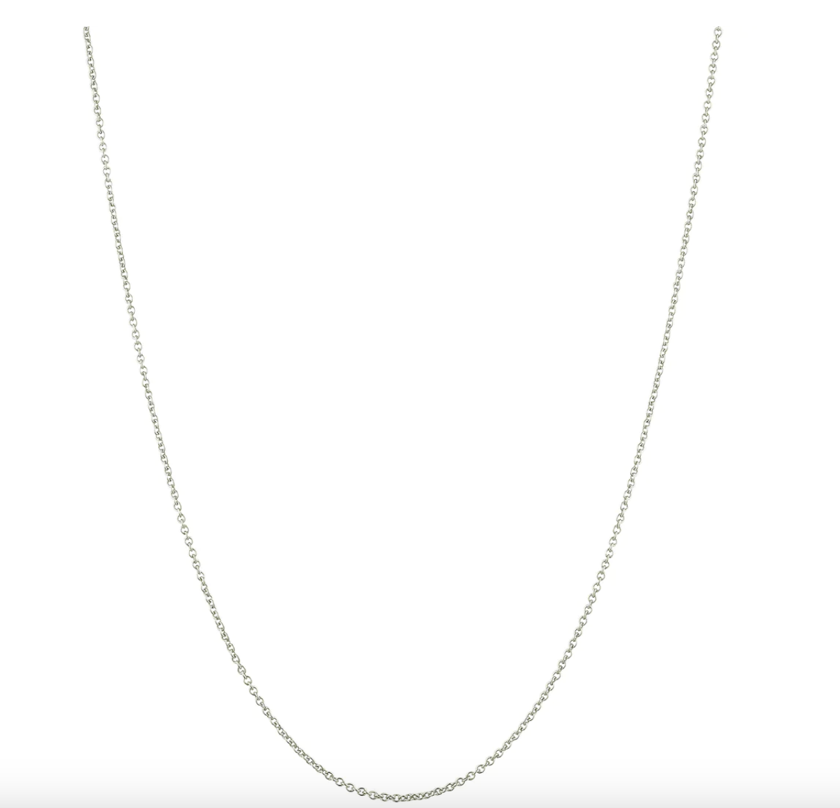 Sterling Silver Slider Cable Chain - 40cm - 45cm - Caesar Loves Ava