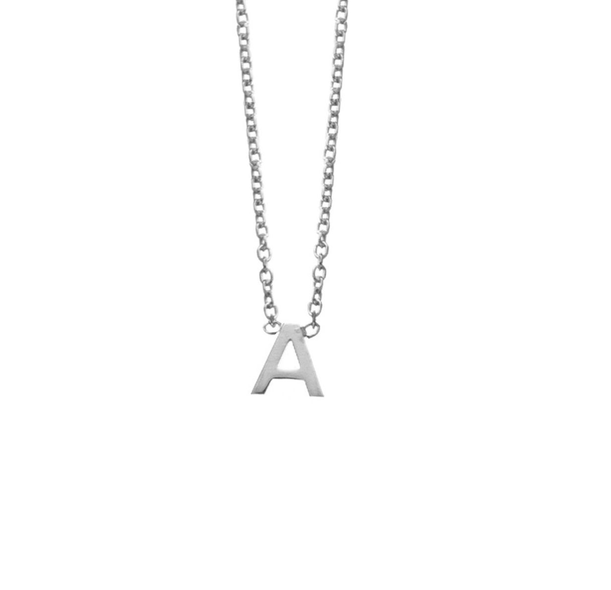 Sterling Silver Initial Necklaces - Caesar Loves Ava